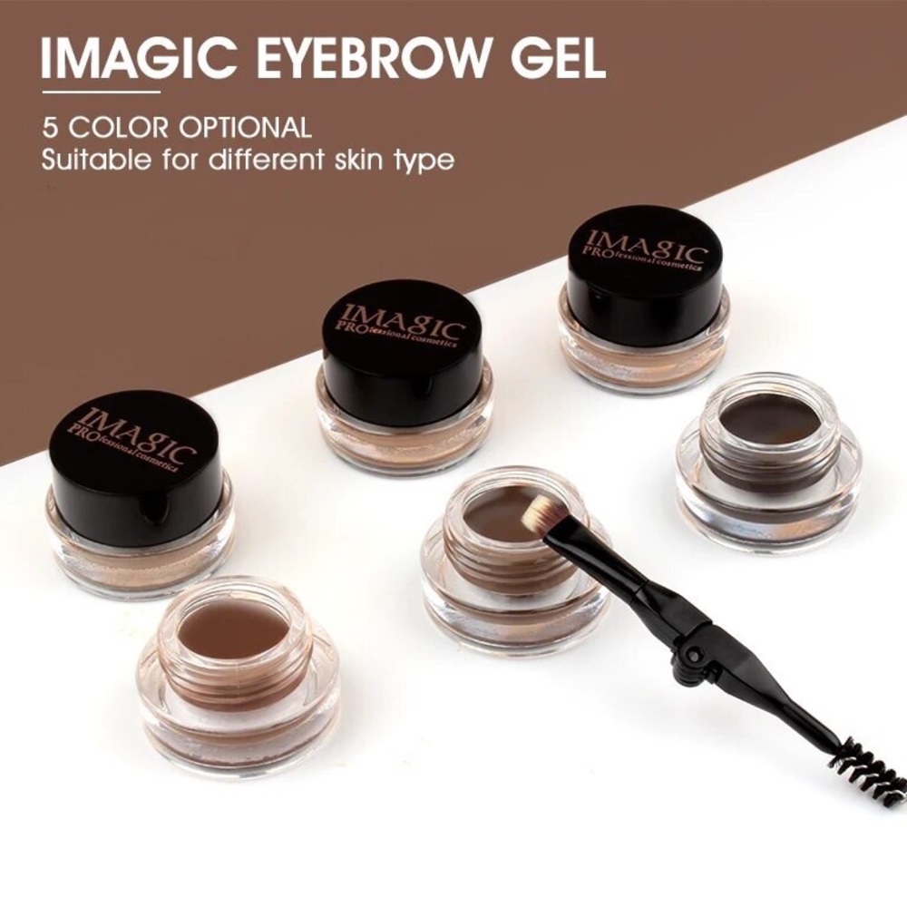 Eyebrow liner matte jar brown ebony chocolate auburn natural look - Picture 5 of 16